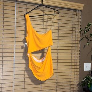 Old Navy Brilliant Orange Swimsuit (2 ish piece)